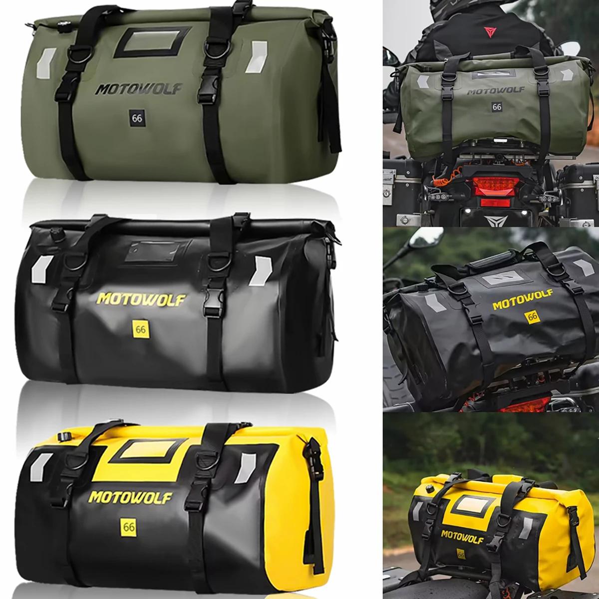 Sacs étanches universels pour moto, sacs de siège arrière, cyclisme, camping, voyage, vélo, scooter,