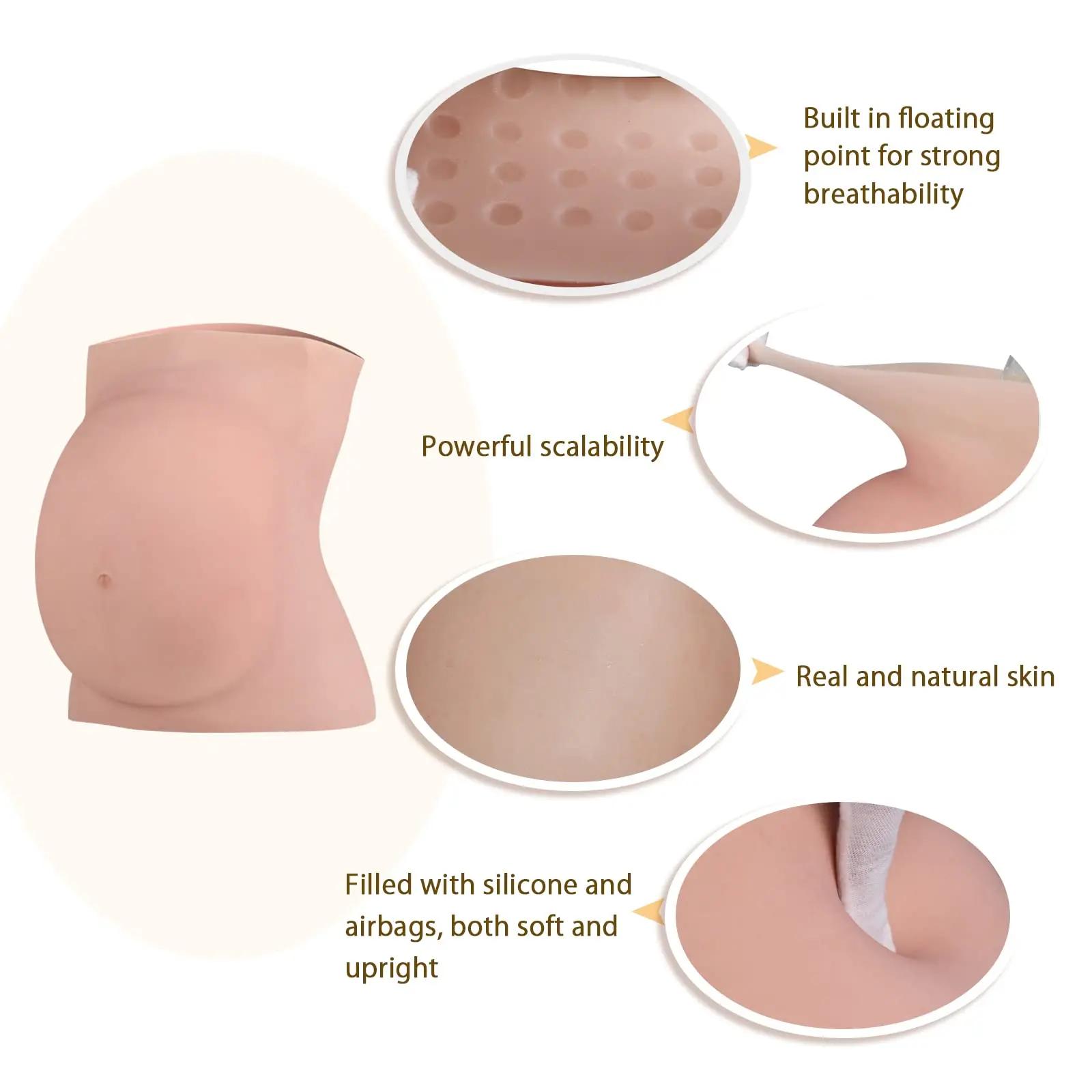 Silicone ventre enceinte grossesse faux ventre acteur accessoires prétendant d'être enceinte accesso