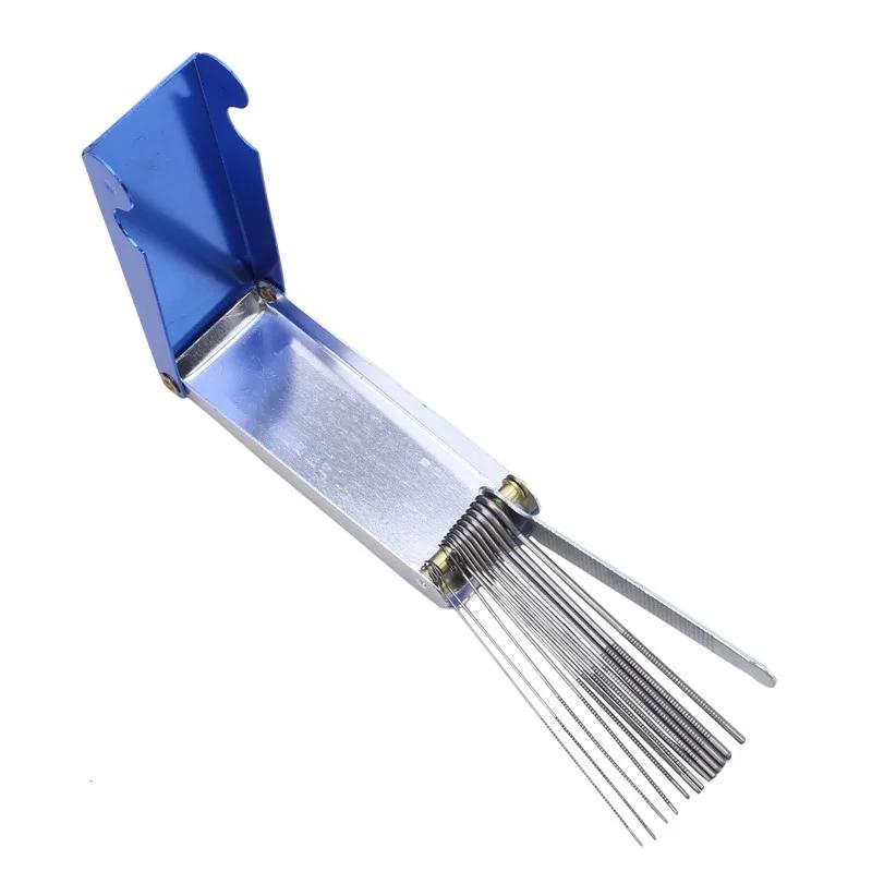 Kit d'aiguilles de buse de torche de coupe de soudage, nettoyeur de fichiers à pointe 13 en 1, aléso