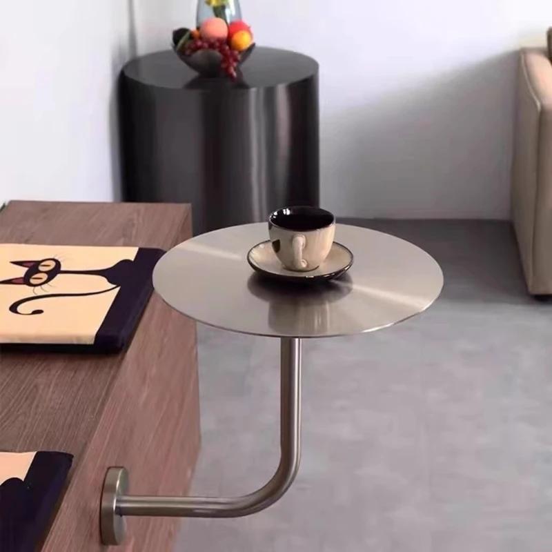 ‌ Instagrammable Table de café murale salon de thé Tables rondes Table à manger peu encombrante en m