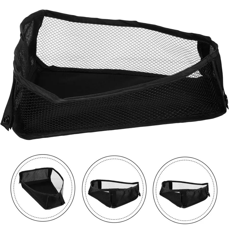 Sac de rangement inférieur pour poussette, panier de rangement universel en maille tridimensionnelle