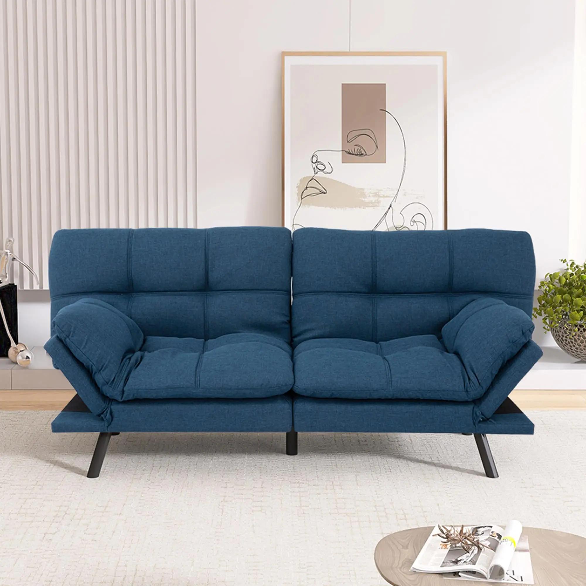 Canapé-lit Hcore Futon convertible en mousse à mémoire de forme, canapé-lit causeuse