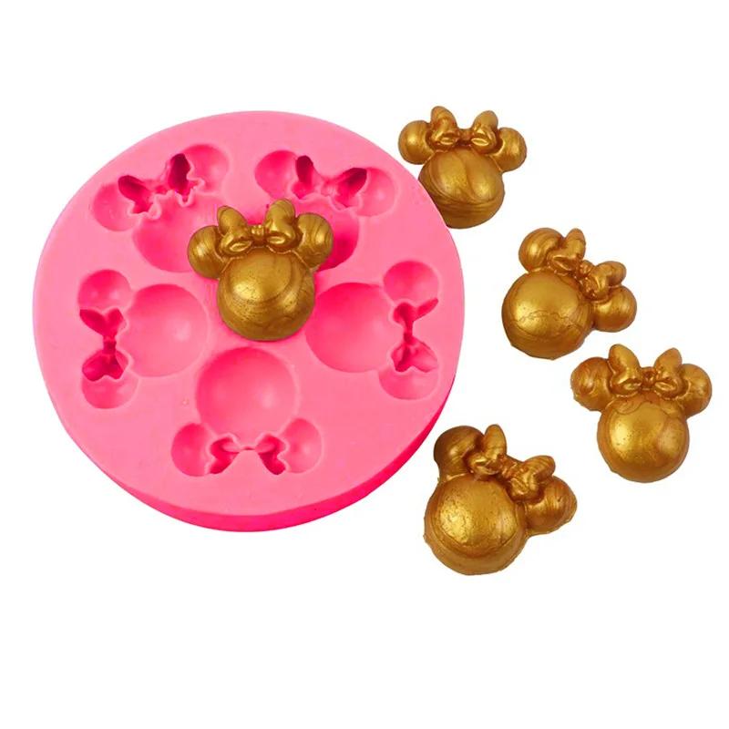 Arc nœud papillon souris Silicone Sugarcraft résine outils Cupcake Fondant gâteau décoration outils