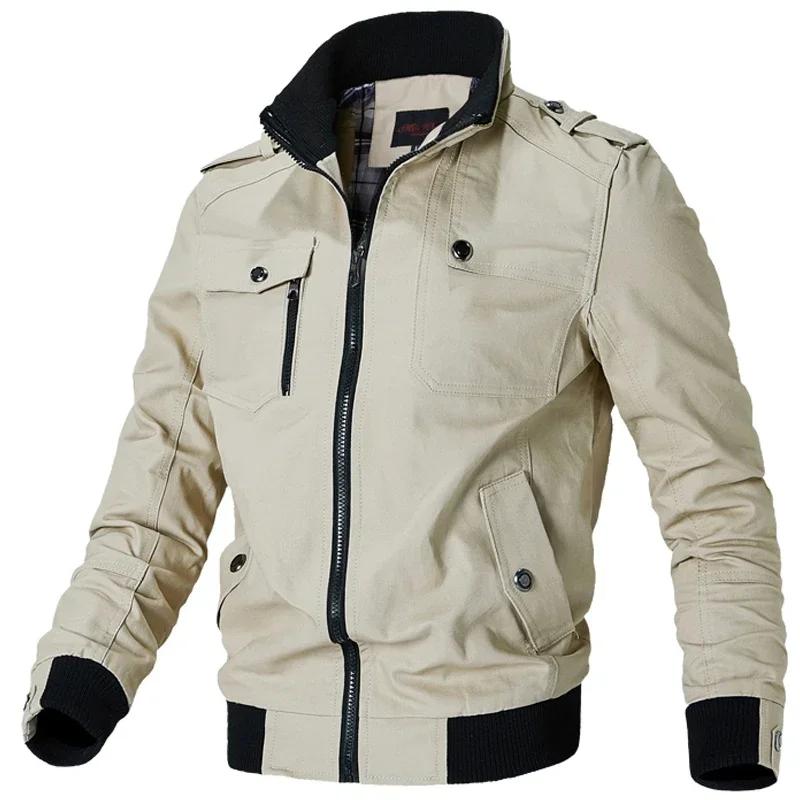 Vestes cargo pour hommes nouvelle mode bombardier vêtements pour hommes simple style britannique cha
