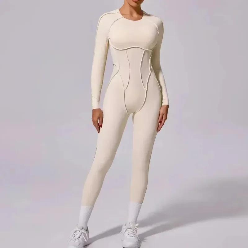 Kit de body de sport à haute élasticité pour femmes, combinaison de Yoga, Fitness, dos ouvert, levag