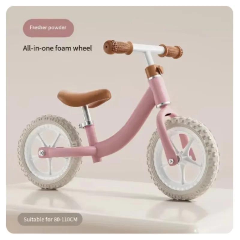 Vélo d'équilibre en alliage pour enfants, mini vélo push pour tout-petit, roue de 12 pouces, course,