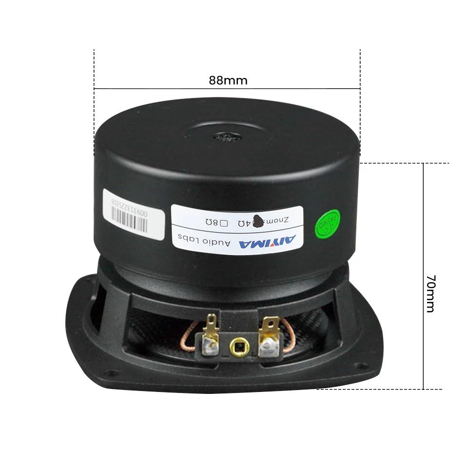 AIYIMA 1 pièces 4 pouces caisson de basses haut-parleurs 4/8 Ohm 80W HiFi basse Audio bassin en fibr