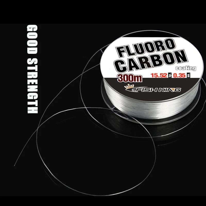 Ligne de pêche en Nylon Monofilament avec revêtement en carbone fluoré, 0.3/0.35/0.4/0.45/0.5mm, lig