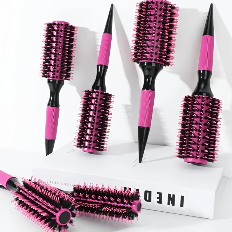 6 pièces/rose tube d'aluminium rouleau peigne ensemble boucle intérieure poire chaude, haute tempéra