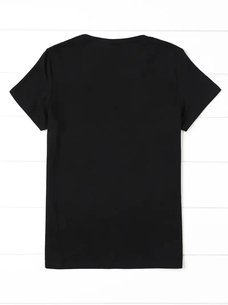 90s Lune Harajuku Drôle 90s Femmes T-shirt Fille Dessin Animé Graphique Imprimé Noir Dames T-shirt D