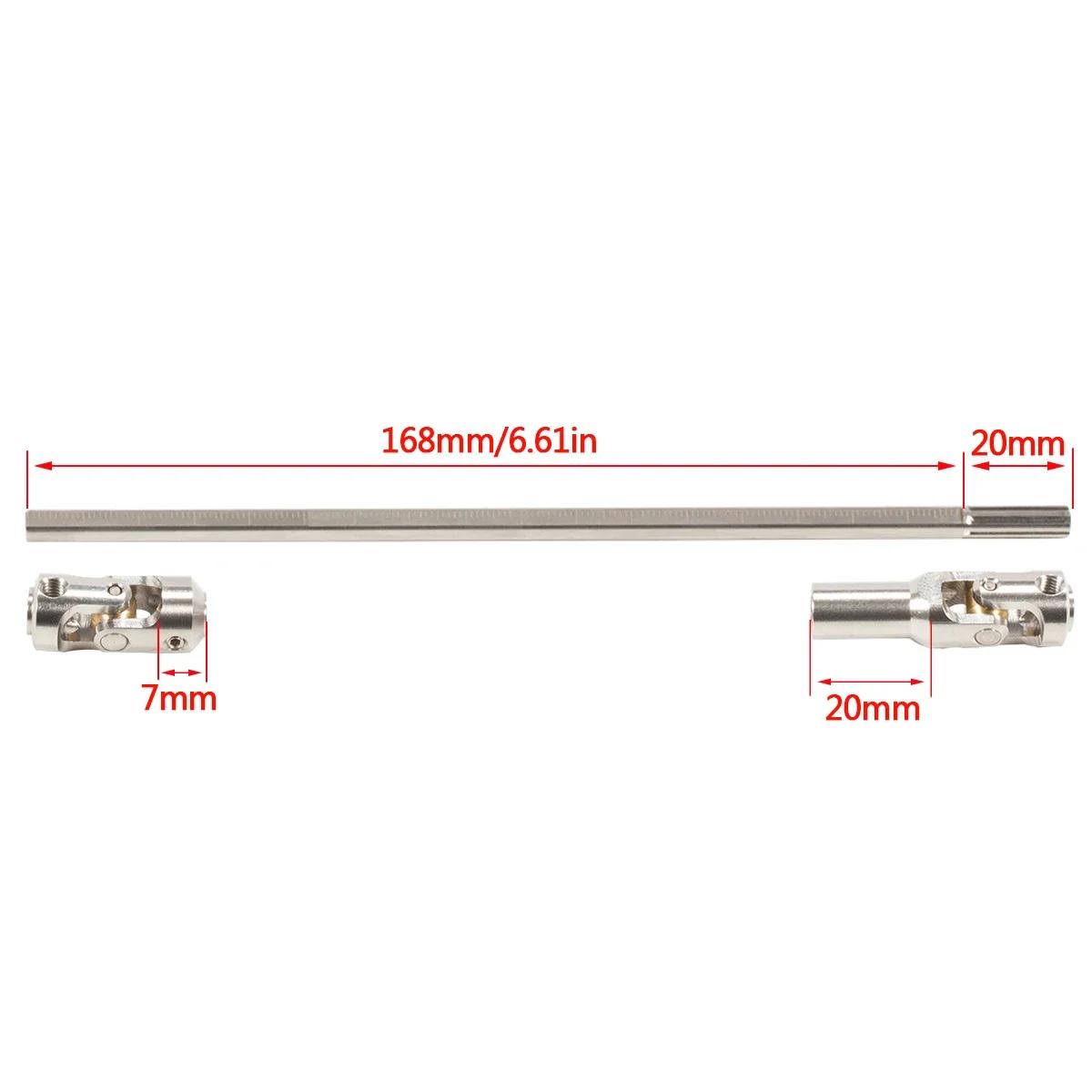 Arbre de transmission à Joint universel en acier, 68-229mm, coupé à longueur, pour 1/10 RC chenille 
