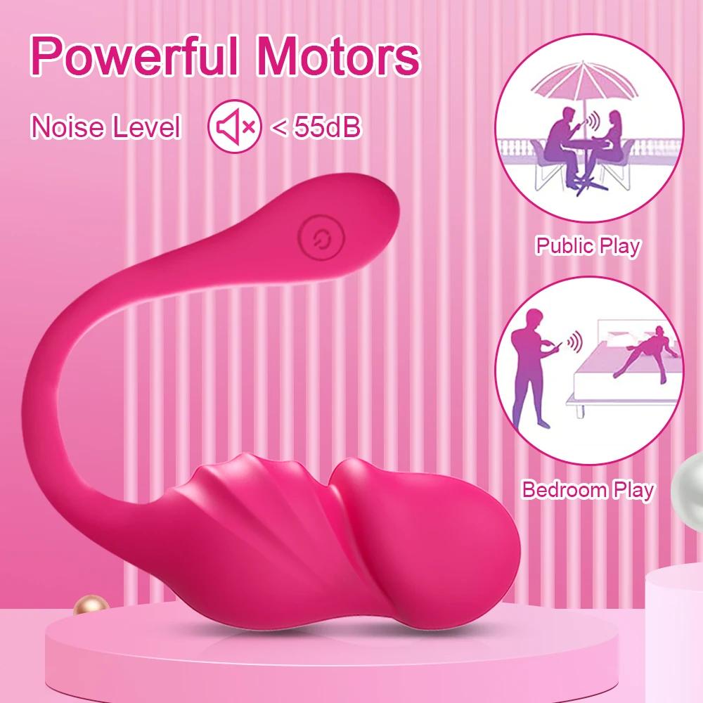 Oeuf vibrateur Bluetooth portable pour femme, gode, stimulateur de clitoris, culotte vibrante à dist