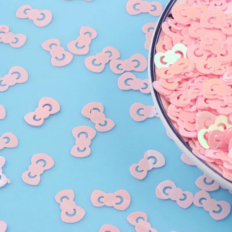 Nouveau PVC nœud papillon paillettes paillettes taille 11mm paillettes pour processus paillettes bri