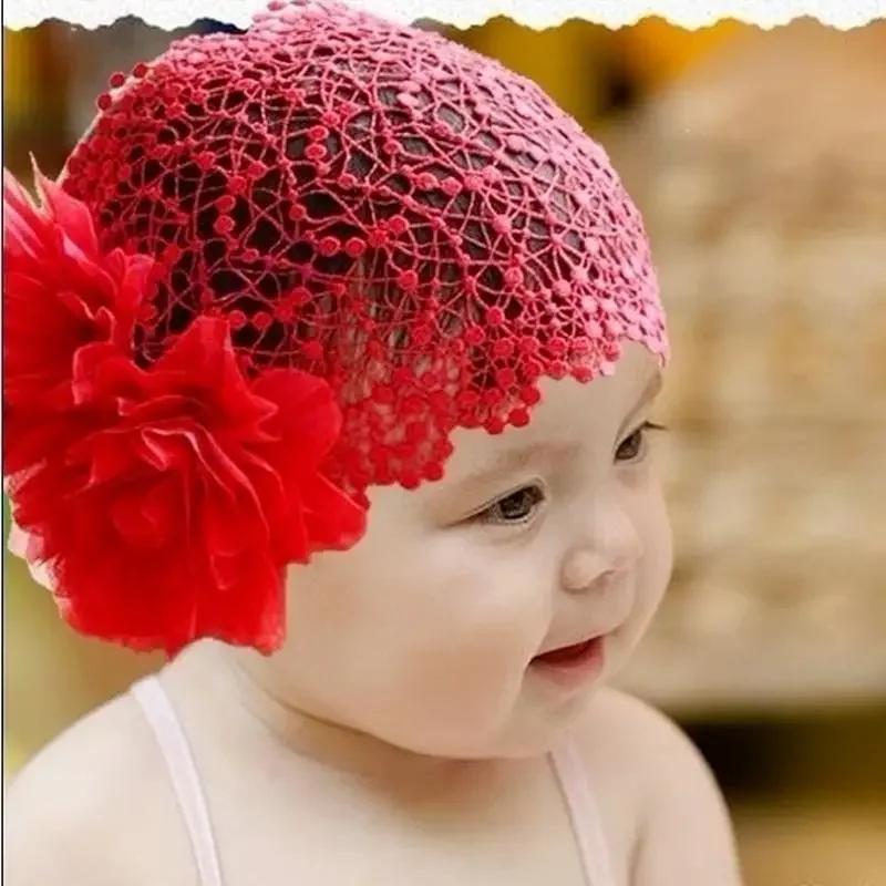 Joli bébé bandeau Turban fleur nouveau-né fille bandeaux élastique enfants enfant en bas âge bandeau