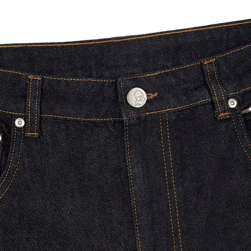 Y2K Harajuku jean Goth vintage fleur de prunier motif brodé pantalon à jambes larges hommes femmes d