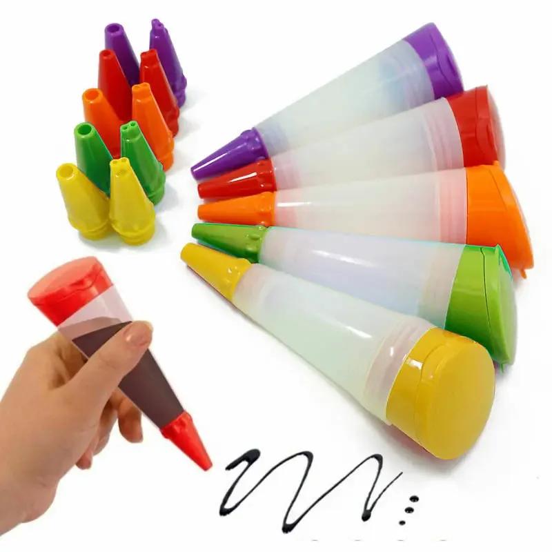 Stylo d'écriture alimentaire en Silicone, outils de décoration de chocolat, moule à gâteau, tasse de