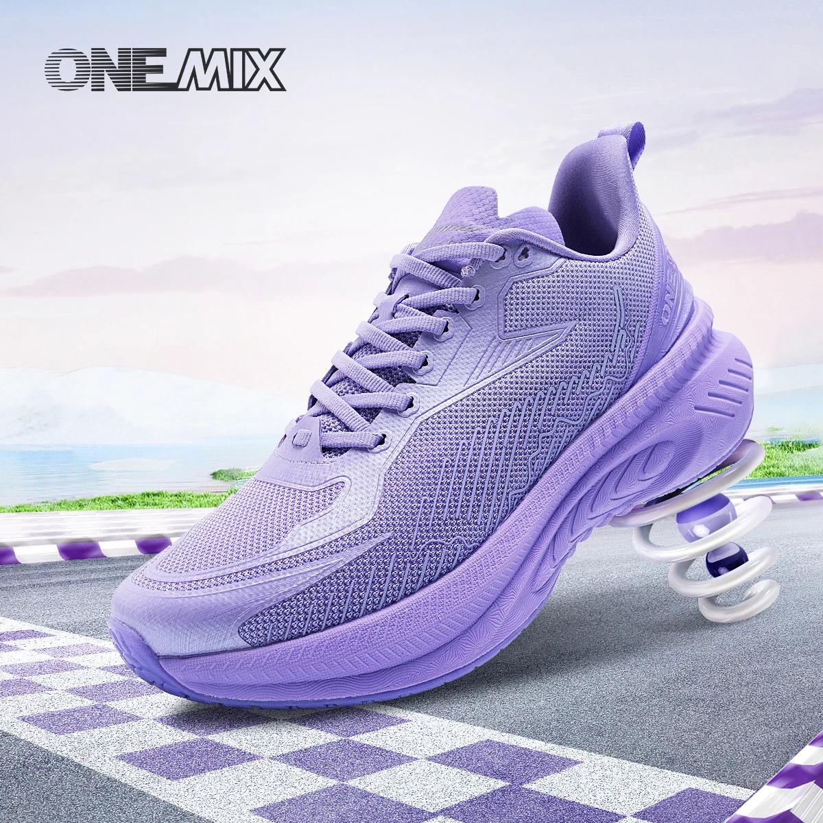 Chaussures de course Onemix Original homme - Absorption chocs, léger respirant, maille antidérapant amorti baskets