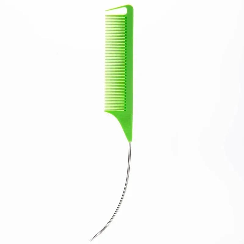Aiguille en acier style professionnel en plastique résistant à la chaleur antistatique tressage queu