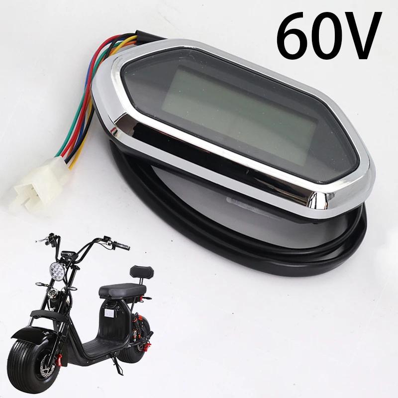 Compteur galvanoplastie LED LCD TingParts scooter Citycoco - Accessoire modifié 60V pour moto et scooter électrique