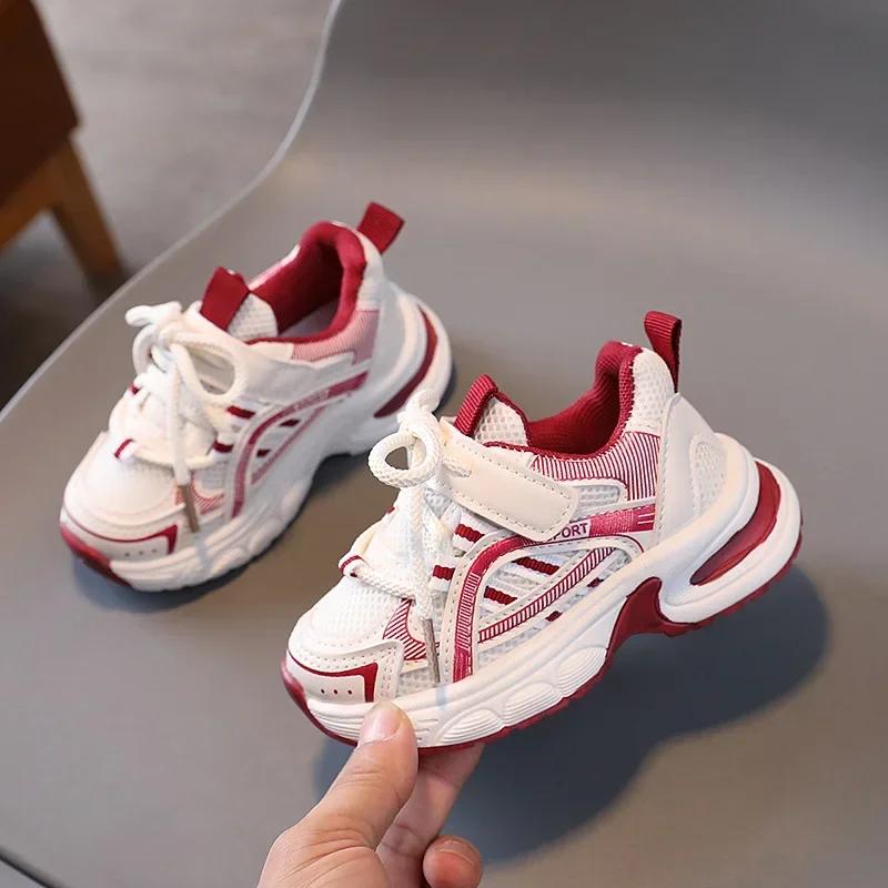 Nouveaux enfants baskets pour filles école casual chaussures de sport pour garçon printemps automne 