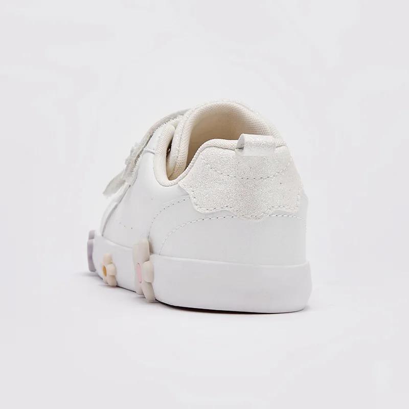 MACKid-Chaussures Plates à Fleurs Blanches pour Enfant Fille et Garçon, Souliers Décontractés à Seme
