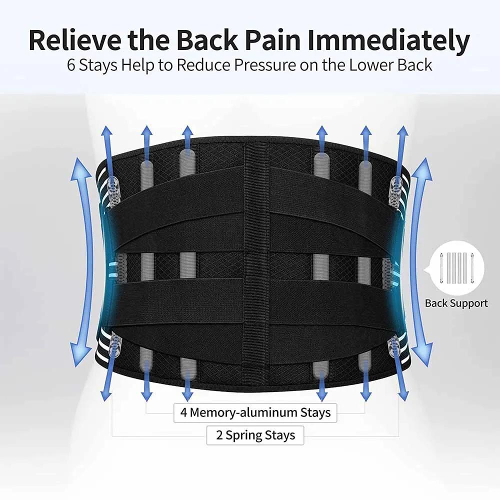 Ceinture de soutien lombaire à Double traction pour hommes et femmes, Corset orthopédique de taille,