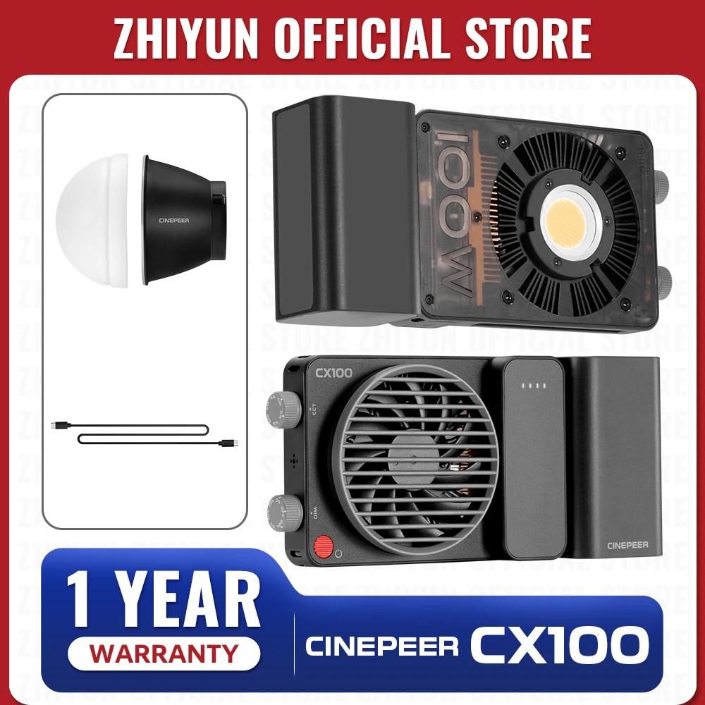 ZHIYUN officiel CINEPEER CX100 100W lumière LED COB portable lumière vidéo de poche bicolore Photo l