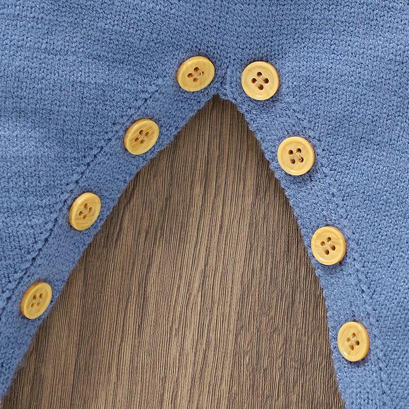 Barboteuse bleue en tricot à manches longues pour bébé, combinaisons pour nouveau-né garçon, combish