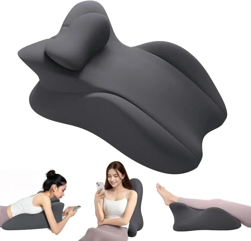 Oreiller compensé multi-positions en mousse à mémoire de forme, oreiller sujet ergonomique avec hous