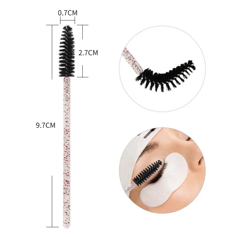 Brosses d'extension de cils, 100 pièces, baguettes de Mascara à sourcils, applicateur, bobines, bros