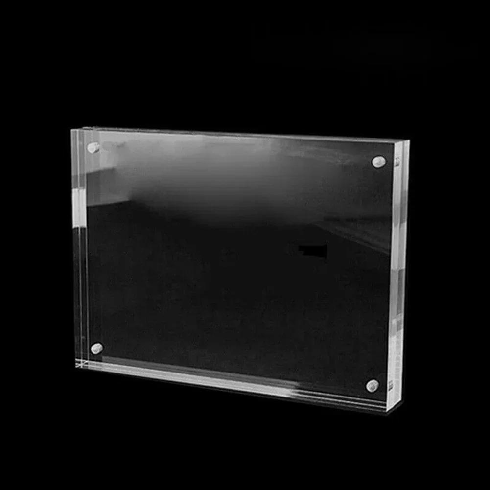 1 Pc cadre Photo Transparent acrylique cadre d'affichage magnétique affiche présentoir 3/5mm pour ch