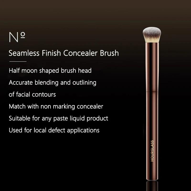 Brosse anti-cernes à finition sans couture, brosse anti-cernes coudée pour le visage, couverture int