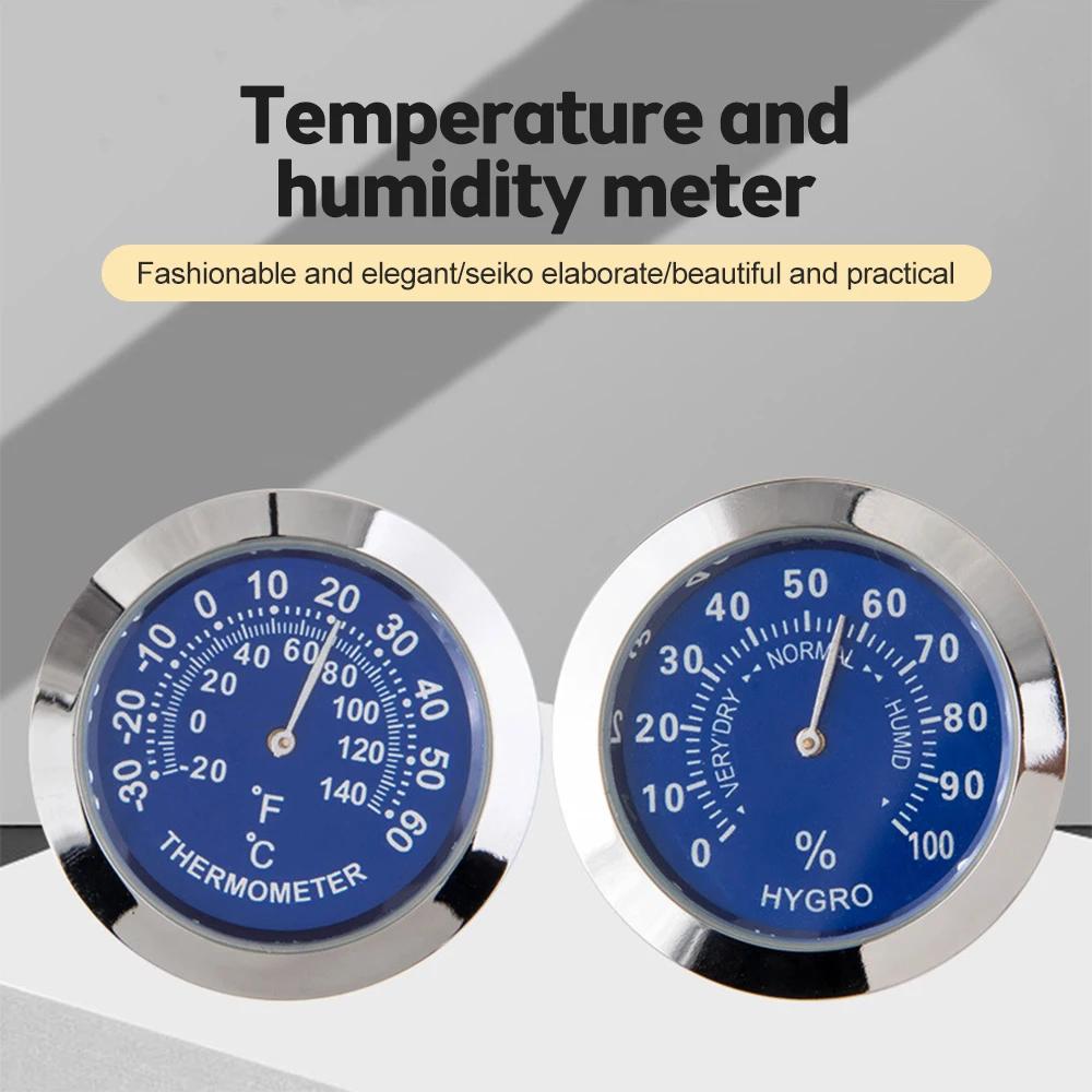 Hygromètre intérieur extérieur thermomètre jauge d'humidité indicateur panneau métallique températur