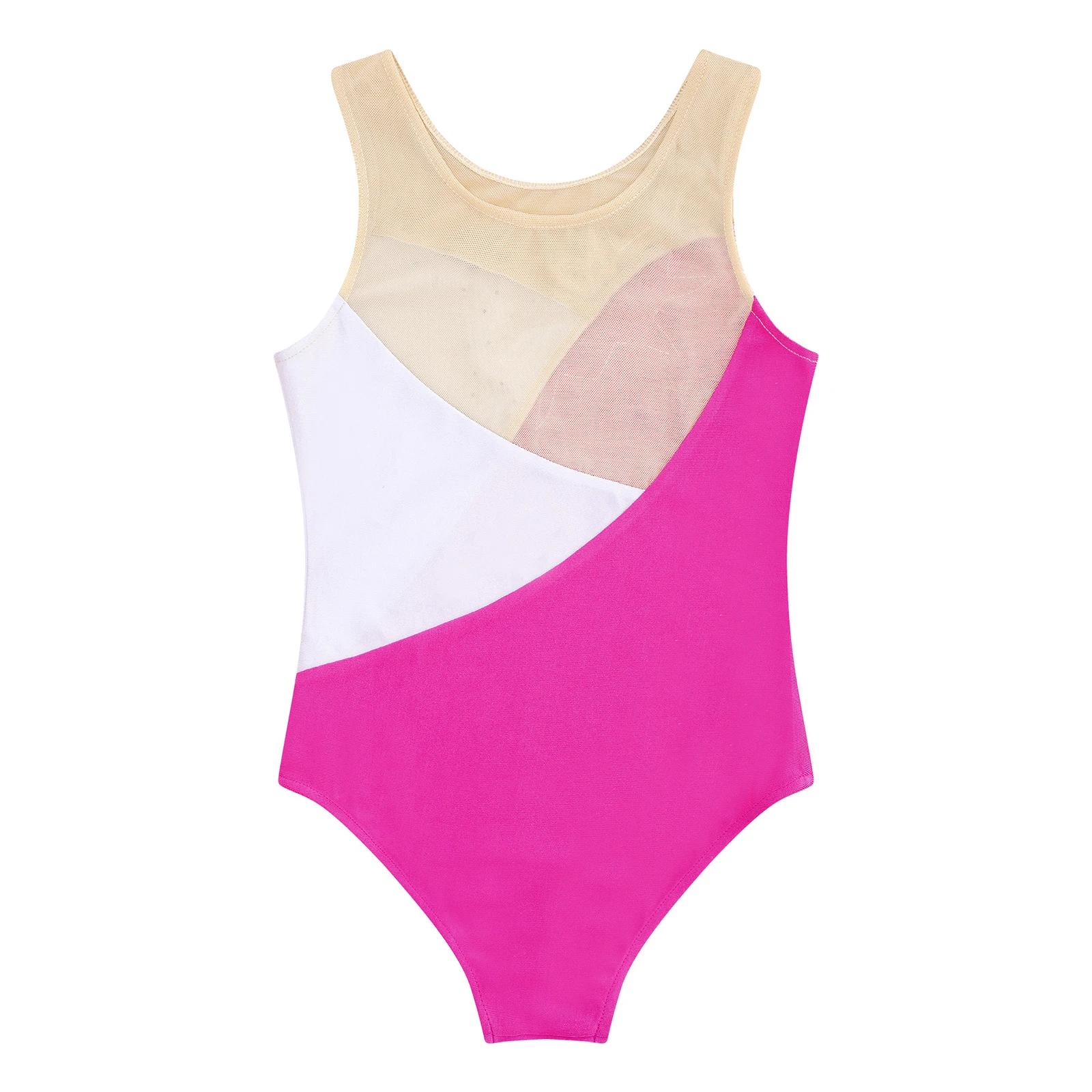 Justaucorps à paillettes pour enfants, tutu de ballet pour filles, combinaison de batterie de gymnas