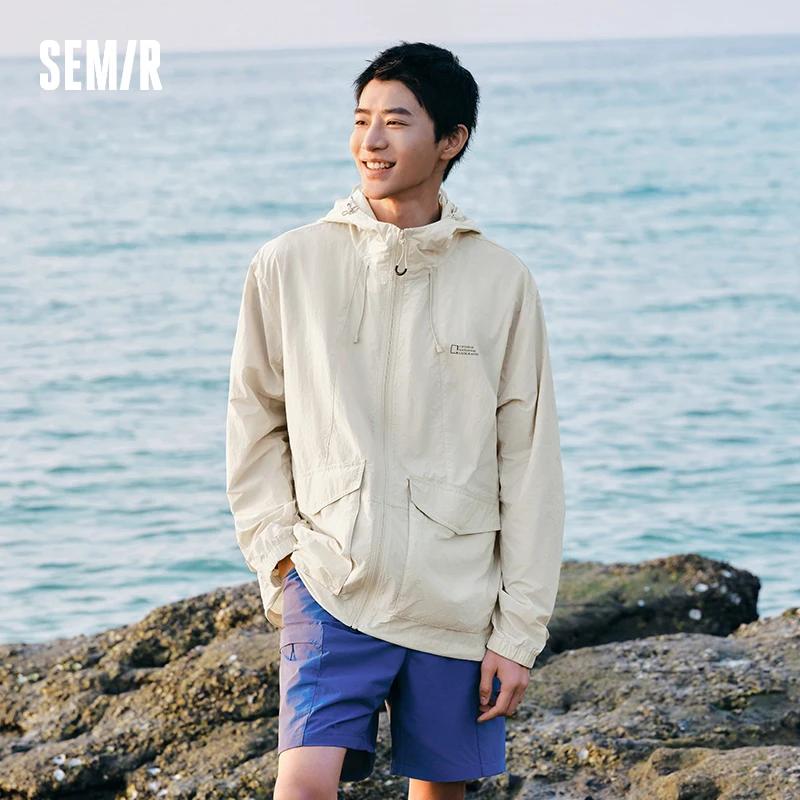 Veste UV Homme Semir 2026 à Capuche Coupe Ample Sensation Fraîche Style Couple Décontracté Tendance 