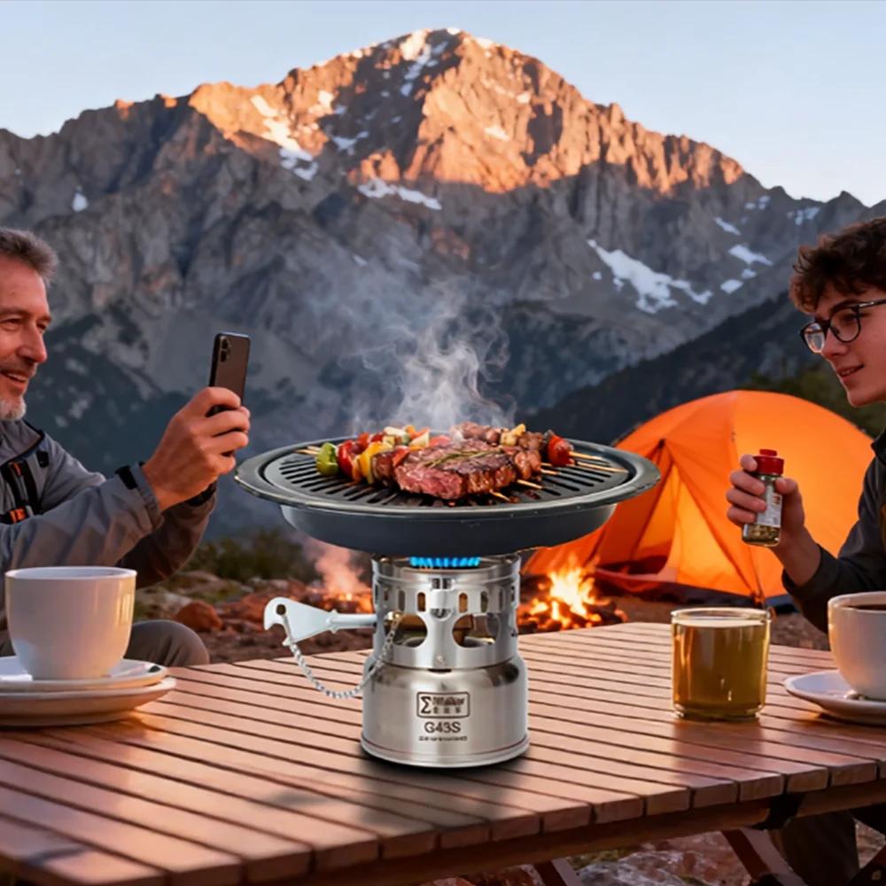 IWALKER G43 G43S poêle de Camping essence extérieure e poêle brûleur silencieux pour voyage pique-ni