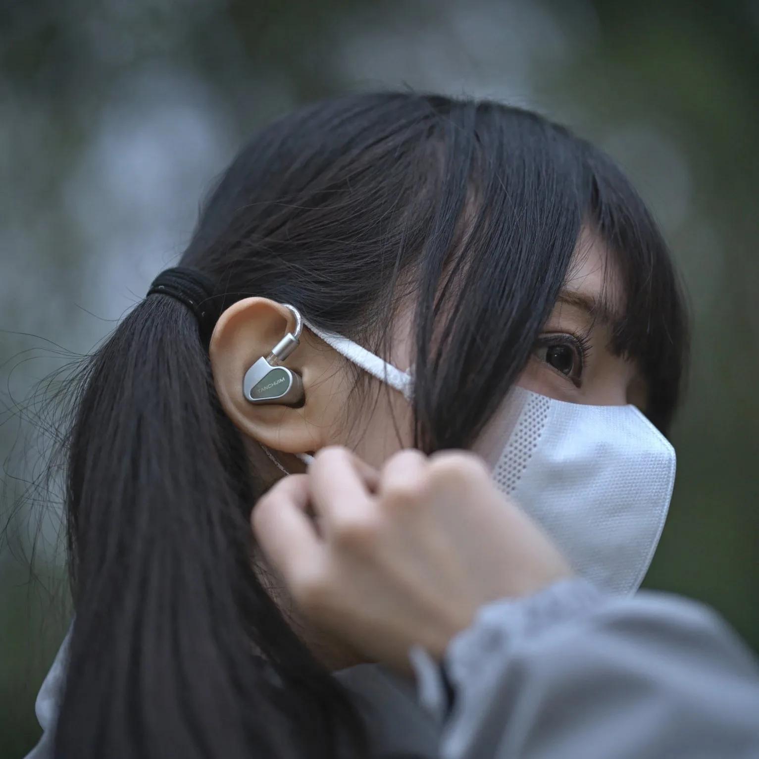 Écouteurs CHJIM 4U de tailles HiFiGo DMT-4 des moniteurs intra-auriculaires à pilote dynamique à dou