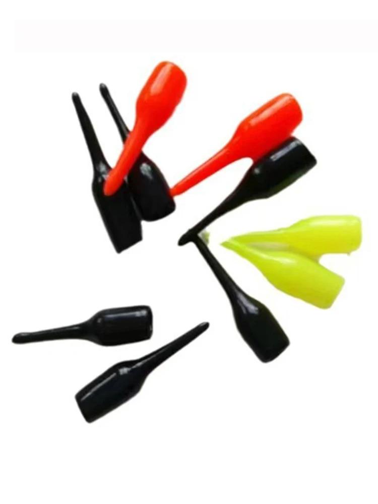 100 pcs/lot flotteur de pêche dérive queue 2.0mm /2.5mm /3mm grains de caoutchouc visibles et connec