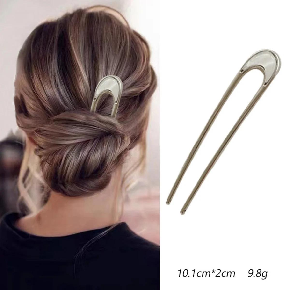 Épingle à cheveux en forme de U en métal, épingle à cheveux en forme de U, épingle à cheveux françai
