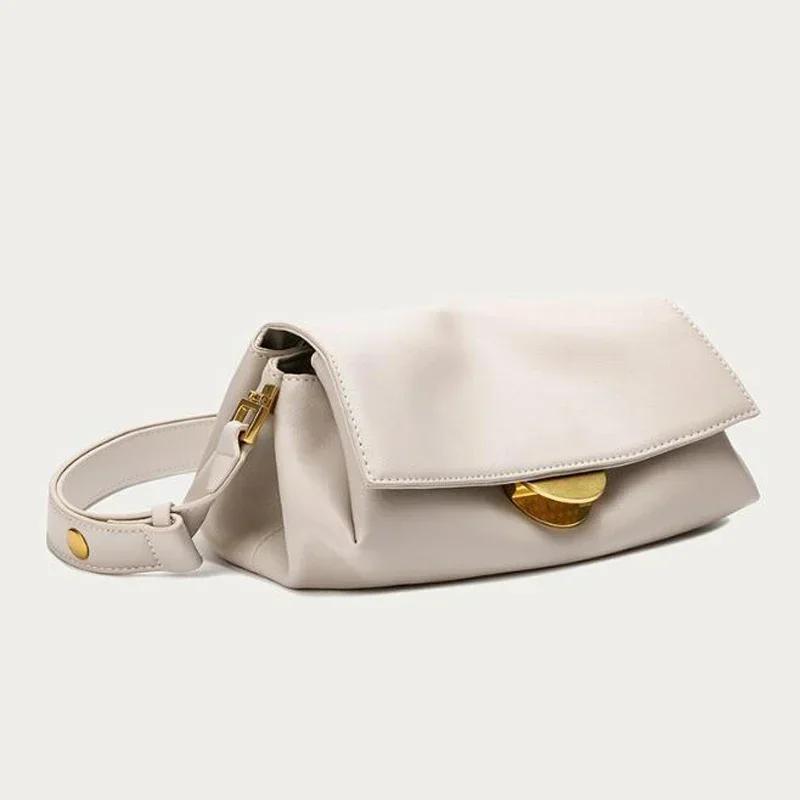 Sac à bandoulière en cuir pour femmes, sacs à bandoulière, plusieurs poches, sac à main à sangle rég