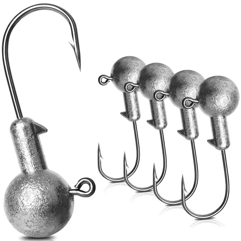 10 pièces/lot tête de gabarit crochet de pêche 3.5g -20g crochet lesté gabarit crochet de pêche doux