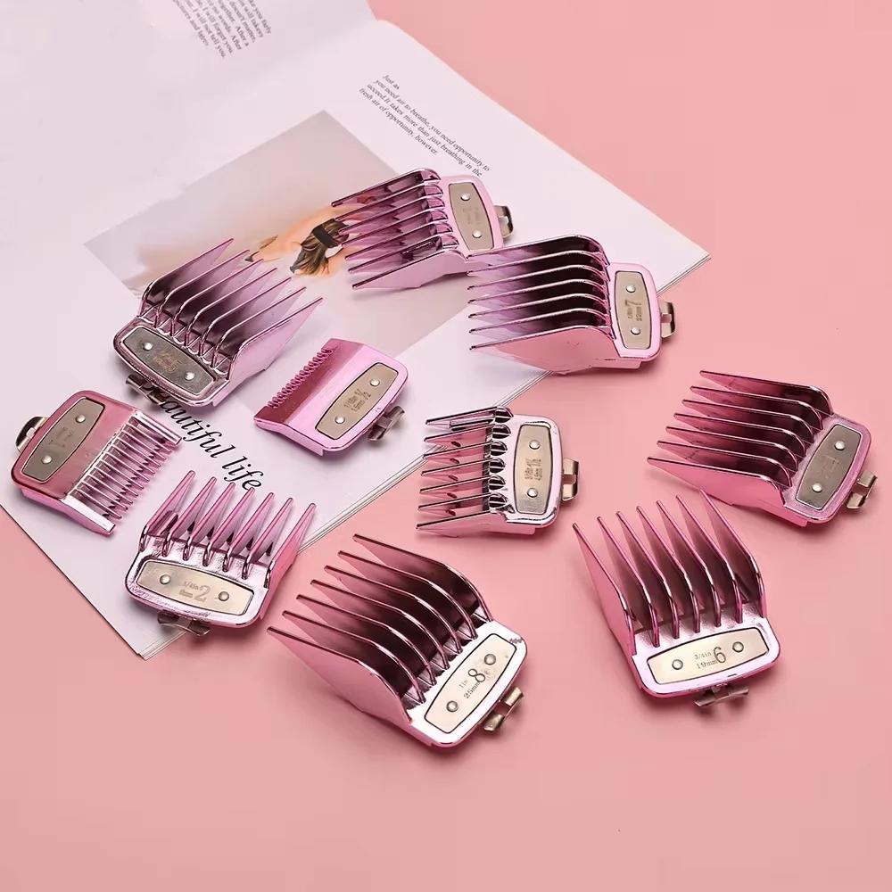Ensemble de 10 pièces pour Salon de coiffure, galvanoplastie, limite de coupe de cheveux, peigne de 