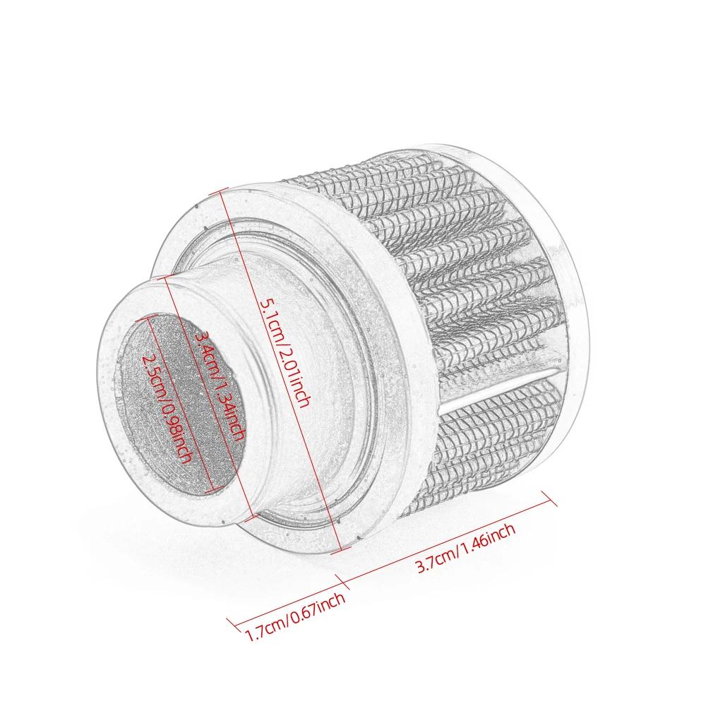 Kit de filtre d'admission d'air froid universel, 25mm, pour moteur de voiture, manivelle de ventilat
