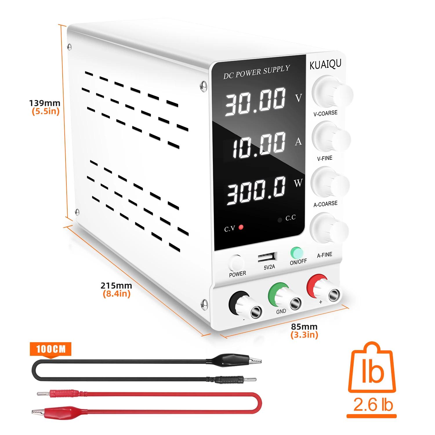 KUAIQU SPS-C3010 alimentation cc réglable 30V 10A 6A régulateur de tension marche/arrêt courant prér