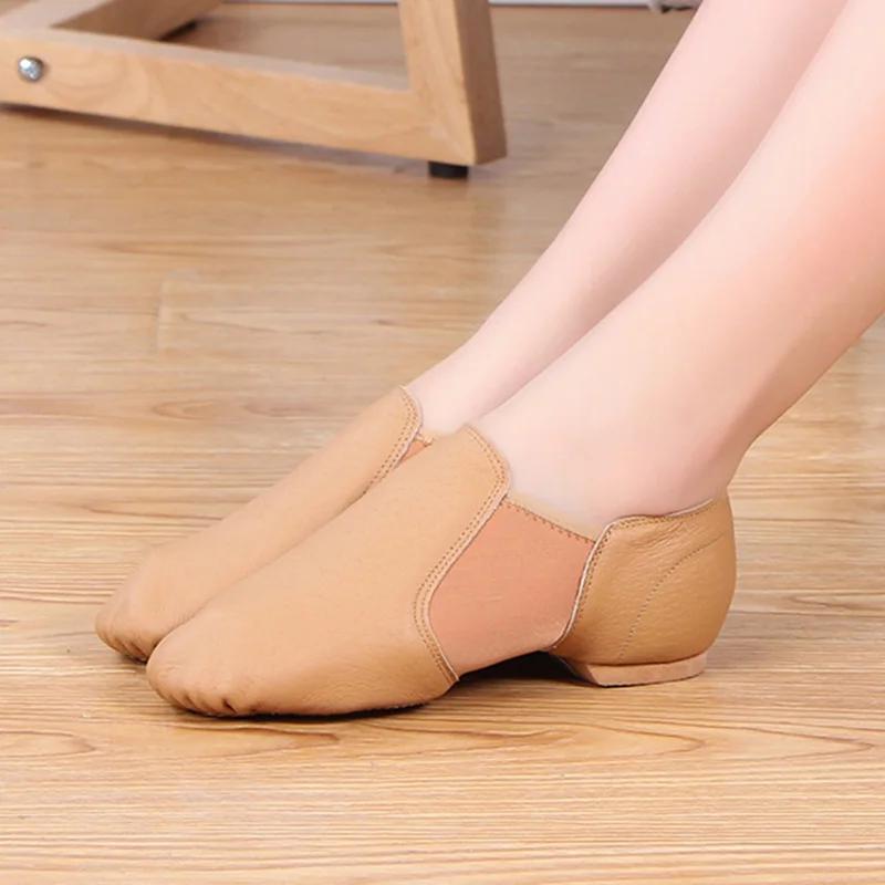 CLYFAN 24-44 qualité peau de mouton Jazz chaussures de danse Tan noir semelle antidérapante chaussur