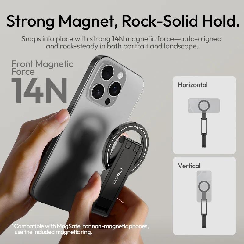 Ulanzi MA60 trépied de téléphone pliable Magsafe pour téléphone portable iPhone support de téléphone