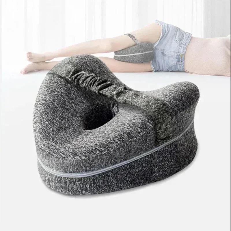 Oreiller de jambe en coton à mémoire de forme, cœur creux, côté de grossesse, dormeur, sciatique ort