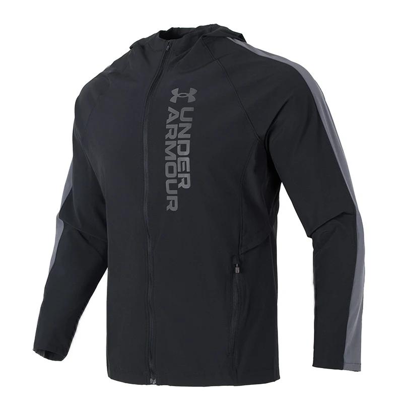 Underarmour Veste Outrun the Storm pour homme, veste à capuche tissée à la mode, veste décontractée