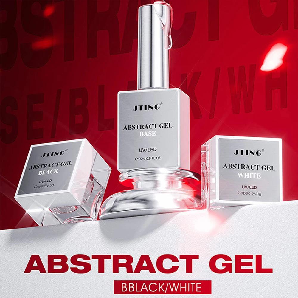 5ml noir blanc Ombre floraison vernis à ongles bulle océan mer vague Gel marbre dégradé Gel Semi Per