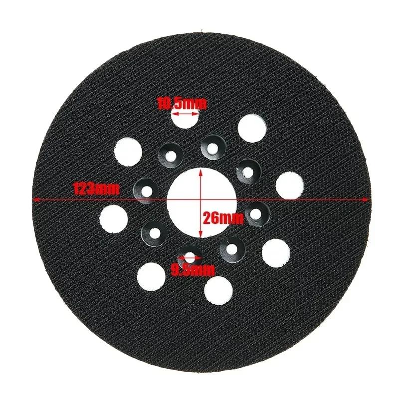 Tampon de support crochet et boucle 5 "/125mm pour Bosch GEX 125-1, PEX 220 A, PEX 220 AE ponceuse o